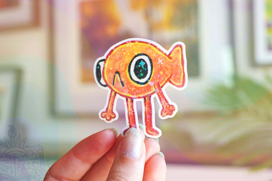 Steve - Big Glitter Sticker
